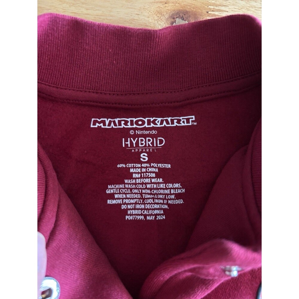 Super Mario Kart Varsity Racing Jacket Rumba Red Youth - Picture 6 of 7